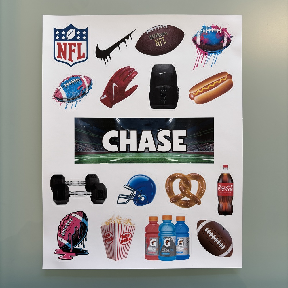 REMOVABLE VINYL STICKER SHEET-FOOTBALL STADIUM